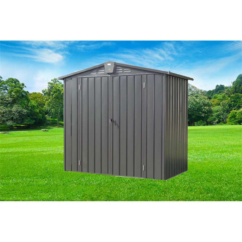 ZONSE 6 ft. W x 3 ft. D Metal Storage Shed Wayfair
